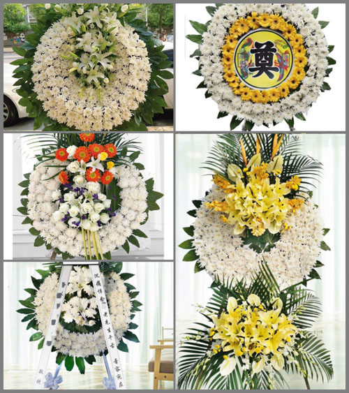 湖北咸宁市赤壁市赤马港街道莲花塘村花圈速递